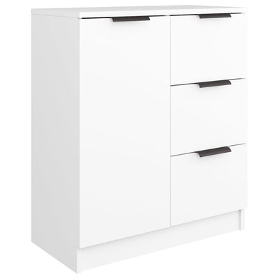 Senkki 2 kpl valkoinen 60x30x70 cm tekninen puu