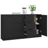 Senkit 2 kpl musta 60x30x70 cm tekninen puu