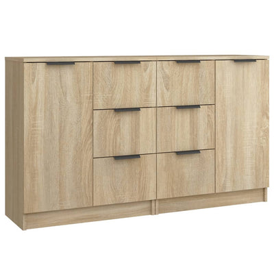 Senkit 2 kpl Sonoma-tammi 60x30x70 cm tekninen puu
