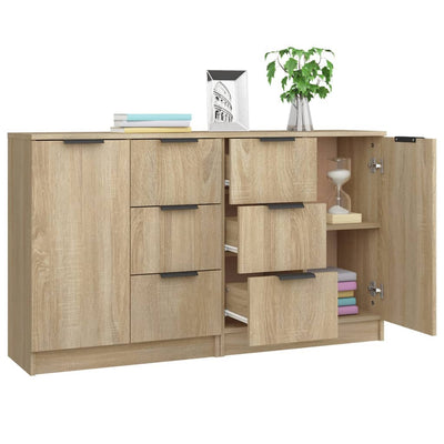 Senkit 2 kpl Sonoma-tammi 60x30x70 cm tekninen puu