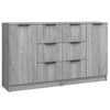Senkit 2 kpl harmaa Sonoma 60x30x70 cm tekninen puu