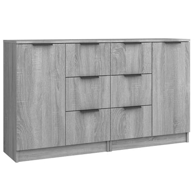 Senkit 2 kpl harmaa Sonoma 60x30x70 cm tekninen puu