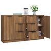 Senkit 2 kpl ruskea tammi 60x30x70 cm tekninen puu