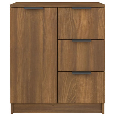 Senkit 2 kpl ruskea tammi 60x30x70 cm tekninen puu
