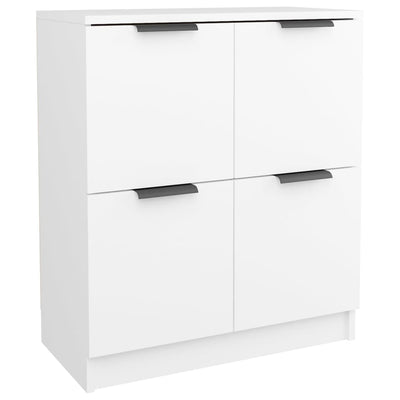Senkki 2 kpl valkoinen 60x30x70 cm tekninen puu