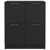 Senkit 2 kpl musta 60x30x70 cm tekninen puu