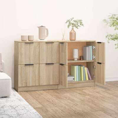 Senkit 2 kpl Sonoma-tammi 60x30x70 cm tekninen puu