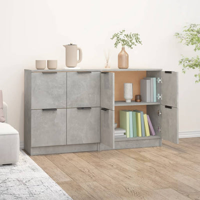 Senkit 2 kpl betoninharmaa 60x30x70 cm tekninen puu