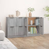 Senkit 2 kpl harmaa Sonoma 60x30x70 cm tekninen puu