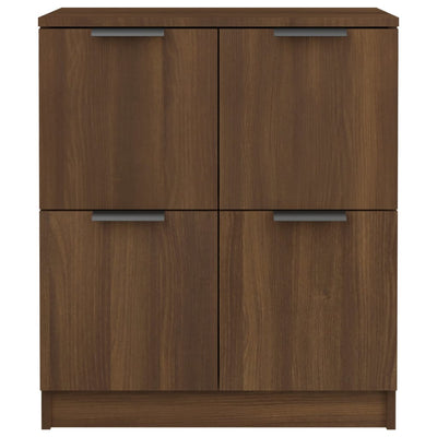 Senkit 2 kpl ruskea tammi 60x30x70 cm tekninen puu