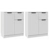 Senkit 2 kpl valkoinen 60x30x70 cm tekninen puu