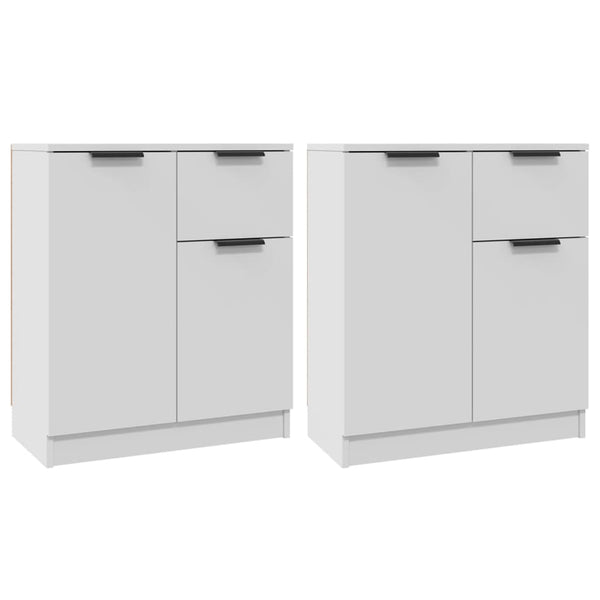 Senkit 2 kpl valkoinen 60x30x70 cm tekninen puu