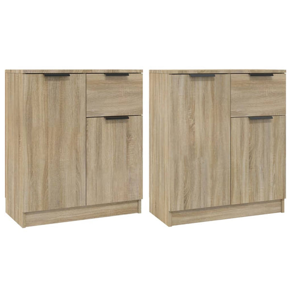 Senkit 2 kpl Sonoma-tammi 60x30x70 cm tekninen puu
