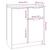 Senkit 2 kpl Sonoma-tammi 60x30x70 cm tekninen puu
