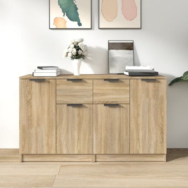 Senkit 2 kpl Sonoma-tammi 60x30x70 cm tekninen puu