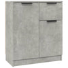 Senkit 2 kpl betoninharmaa 60x30x70 cm tekninen puu