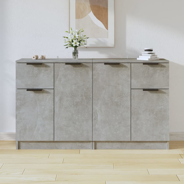 Senkit 2 kpl betoninharmaa 60x30x70 cm tekninen puu