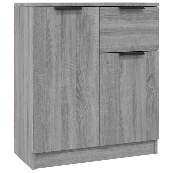 Senkit 2 kpl harmaa Sonoma 60x30x70 cm tekninen puu