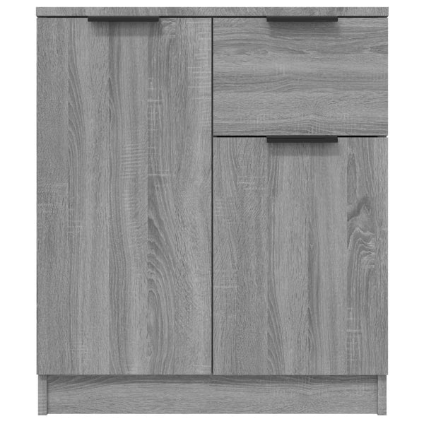 Senkit 2 kpl harmaa Sonoma 60x30x70 cm tekninen puu