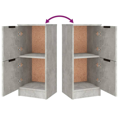Senkit 3 kpl betoninharmaa tekninen puu