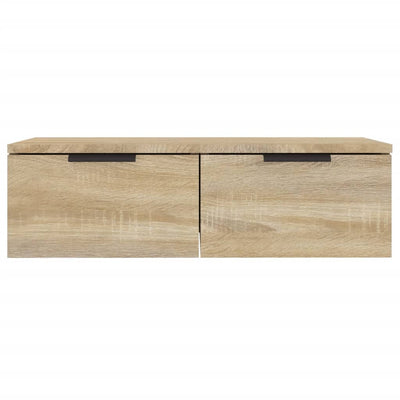 Seinäkaapit 2 kpl Sonoma-tammi 68x30x20 cm tekninen puu