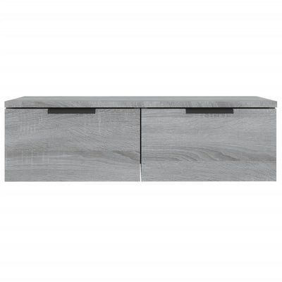 Seinäkaapit 2 kpl harmaa Sonoma 68x30x20 cm tekninen puu