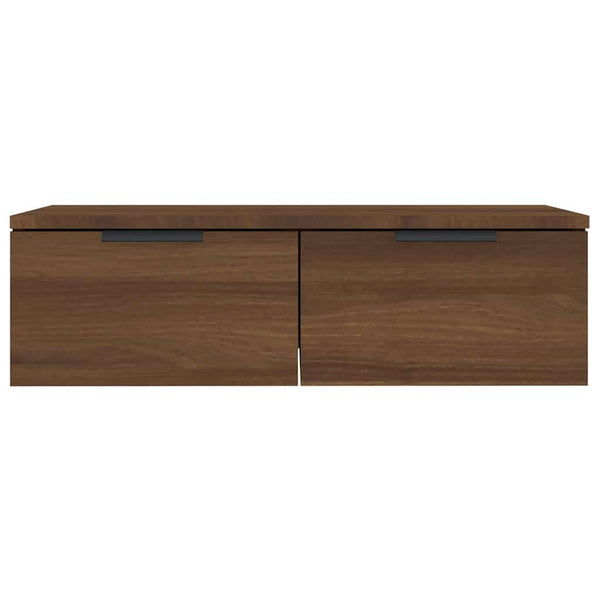Seinäkaapit 2 kpl ruskea tammi 68x30x20 cm tekninen puu