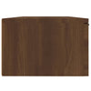 Seinäkaapit 2 kpl ruskea tammi 68x30x20 cm tekninen puu