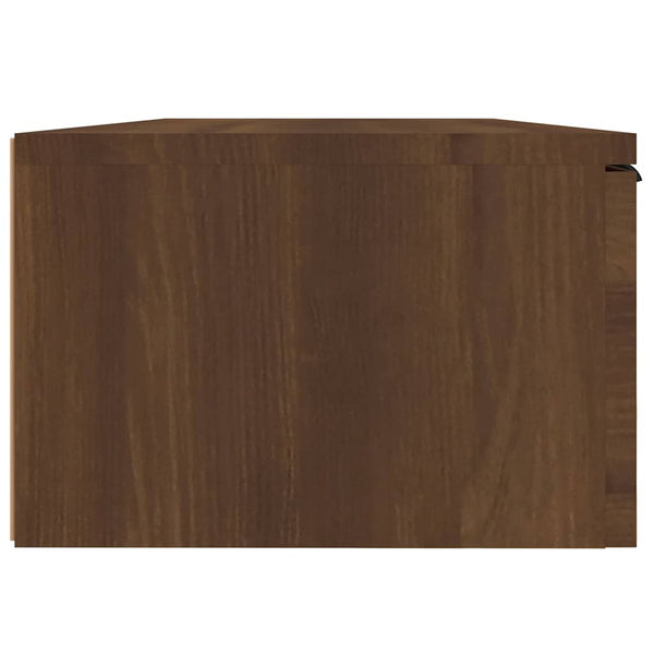 Seinäkaapit 2 kpl ruskea tammi 68x30x20 cm tekninen puu