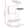 Kissan kiipeilypuu sisal- raapimispylväillä t.harmaa 108,5 cm