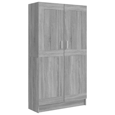 Kirjakaappi harmaa Sonoma 82,5x30,5x150 cm tekninen puu