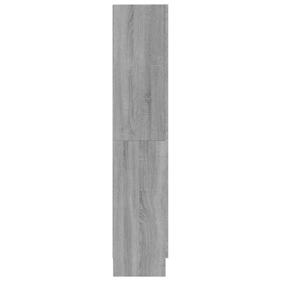 Kirjakaappi harmaa Sonoma 82,5x30,5x150 cm tekninen puu