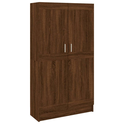 Kirjakaappi ruskea tammi 82,5x30,5x150 cm tekninen puu