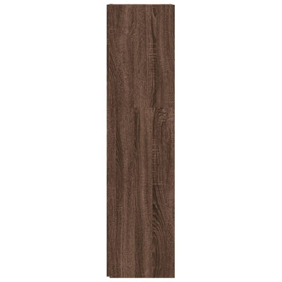 Kulmakaappi ruskea tammi 33x33x132 cm tekninen puu