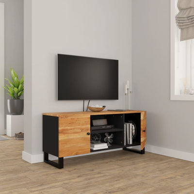 TV-taso 105x33x46 cm täysi akaasiapuu
