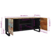 TV-taso 105x33x46 cm kierrätetty täyspuu