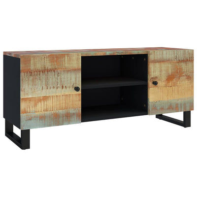 TV-taso 105x33x46 cm kierrätetty täyspuu