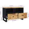 TV-taso 70x33x46 cm täysi mangopuu