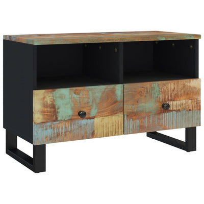 TV-taso 70x33x46 cm kierrätetty täyspuu