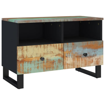 TV-taso 70x33x46 cm kierrätetty täyspuu