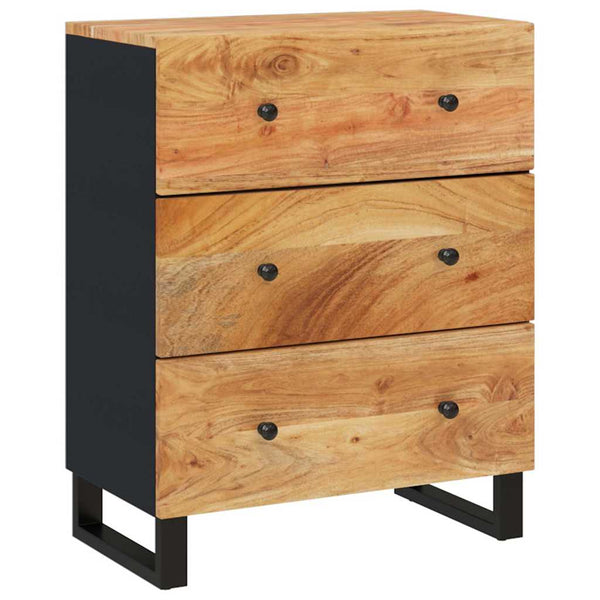 Senkki 60x33x75 cm täysi akaasiapuu