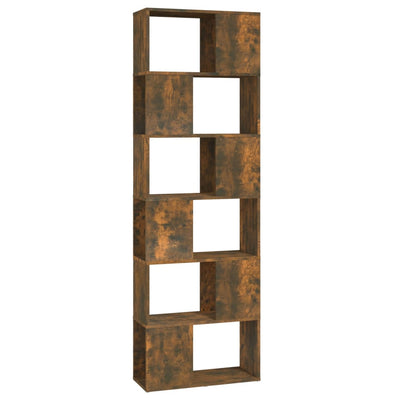 Kirjahylly/tilanjakaja savutammi 60x24x186 cm
