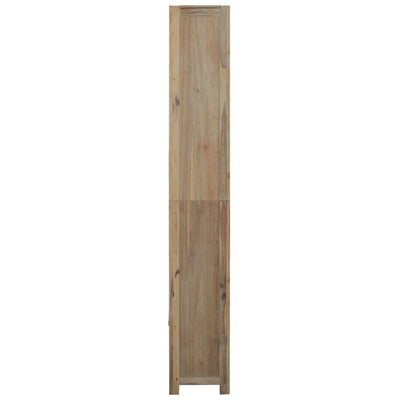 Kirjahylly 7 tasoa 80x30x200 cm täysi akaasiapuu