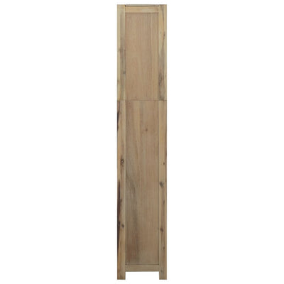 Kirjahylly 6 tasoa 80x30x170 cm täysi akasiapuu
