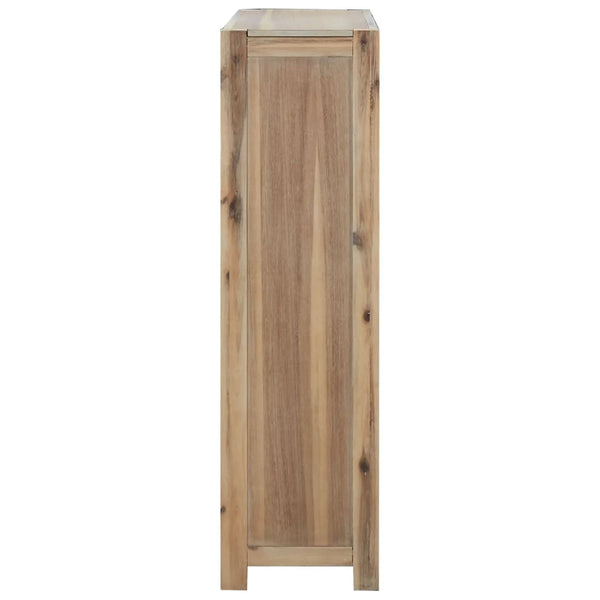 Kirjahylly 4 tasoa 80x30x110 cm täysi akasiapuu