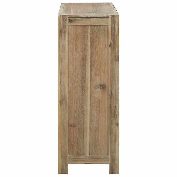 3-tasoinen Kirjahylly 80x30x80 cm täysi akaasiapuu