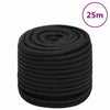 Veneköysi täysmusta 18 mm 25 m polypropeeni