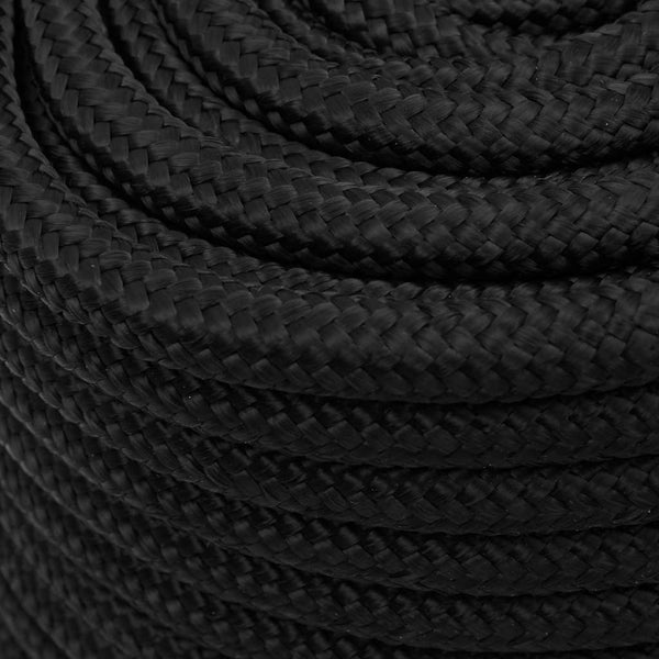 Veneköysi täysmusta 18 mm 25 m polypropeeni