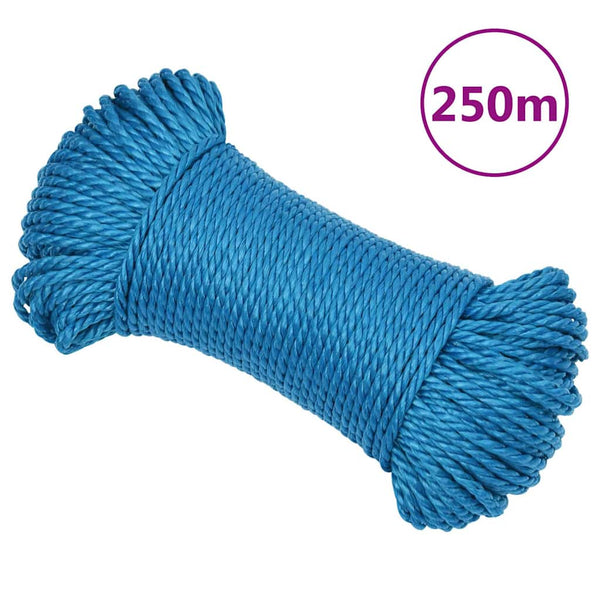 Työköysi Sininen 8 mm 250 m polypropeeni