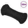 Työköysi musta 3 mm 50 m polypropeeni
